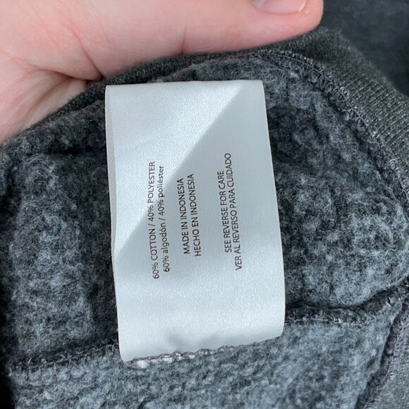 Orvis Mens Signature Quarter-Zip Sweatshirt XL Gray Sweater Snap‎ Collar Casual - Picture 5 of 8